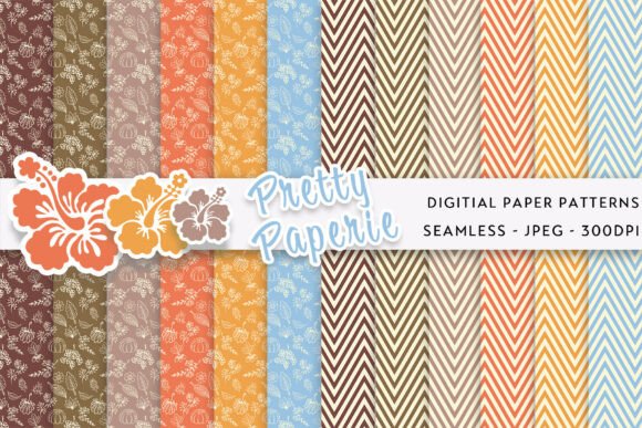 12 Autumn Digital Paper Backgrounds: Your Seasonal Design Toolkit