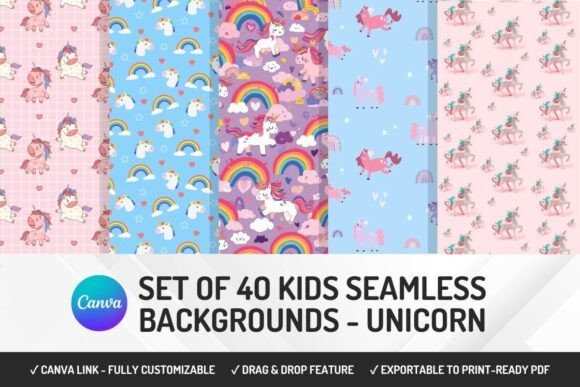 40 Seamless Backgrounds for Kids' Creative Projects
