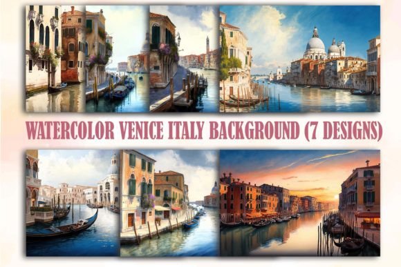 Bring Venice to Life with Watercolor Italy Backgrounds