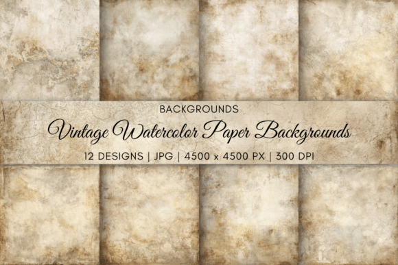 Capture Timeless Texture: A Designer's Guide to Vintage Watercolor Paper Backgrounds