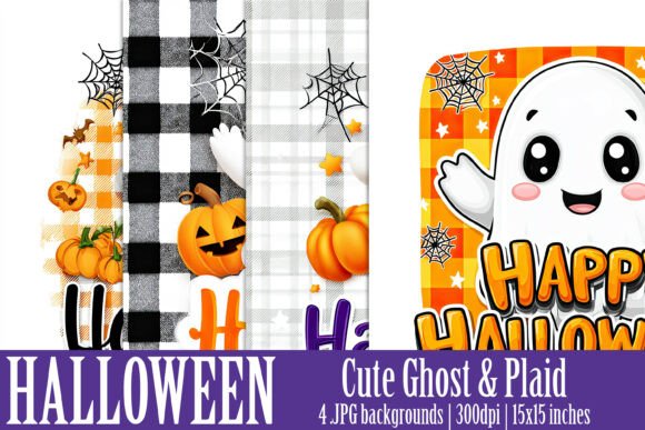 Charming Halloween Cute Ghost Backgrounds for Projects