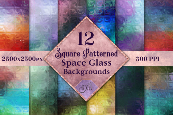 Cosmic Geometry: Elevate Your Design with Square Patterned Space Glass