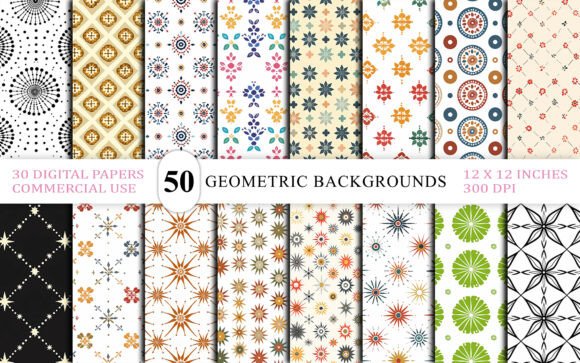 Decorative Geometric Backgrounds for Modern Design