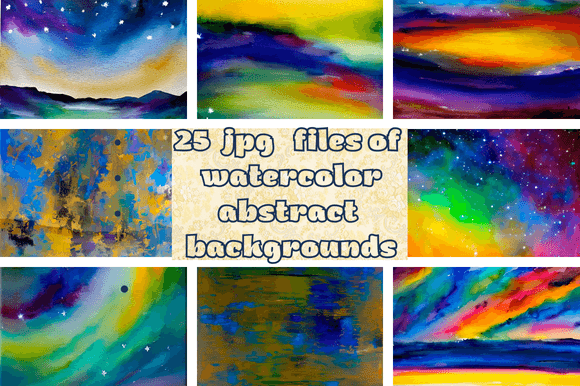 Elevate Your Designs with Watercolor Abstract Backgrounds