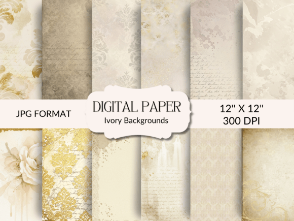 Elevate Your Work: The Timeless Appeal of Ivory and Gold Backgrounds