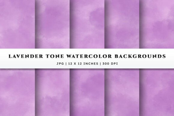 Lavender Tone Watercolor Backgrounds: A Designer's Soft Touch