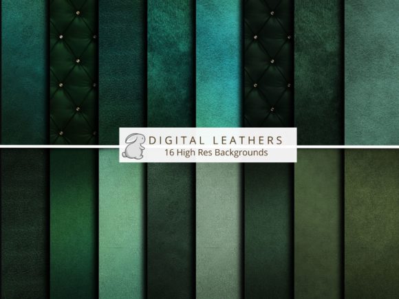 Rich Textures: Using Green Leather Backgrounds in Design