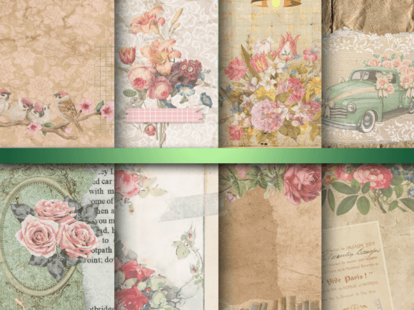 Shabby Floral Backgrounds 12 X 12: A Designer's Guide