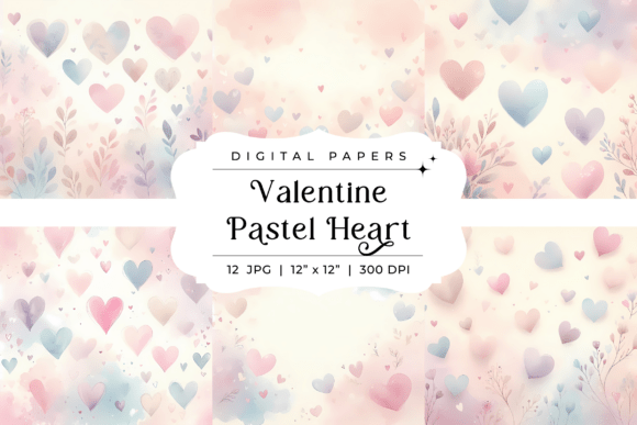 Soft & Sweet: Using Valentine Pastel Heart Backgrounds