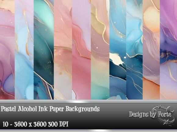Unlocking Digital Artistry with Pastel Alcohol Ink Backgrounds