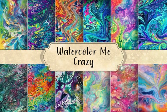 Watercolor Me Crazy: Abstract Backgrounds for Vibrant Design