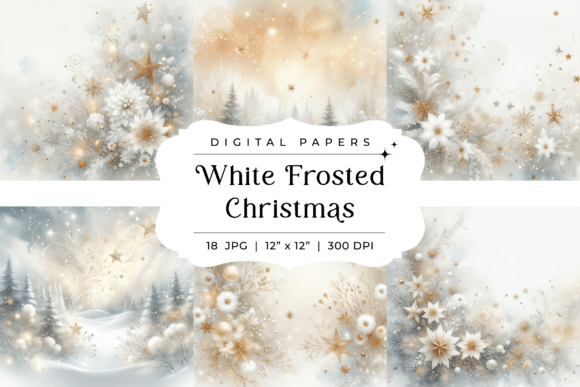 White Frosted Christmas Backgrounds: A Designer's Guide