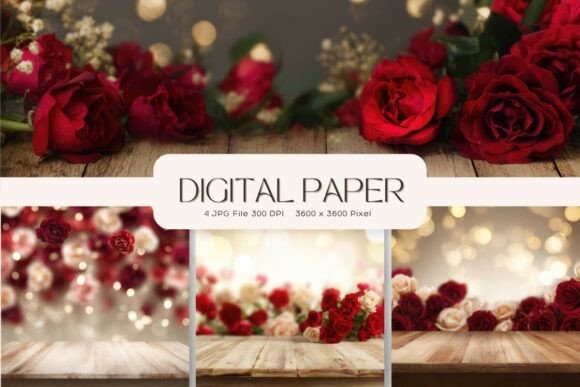 Wooden Florals Texture Backgrounds: Natural Design Assets